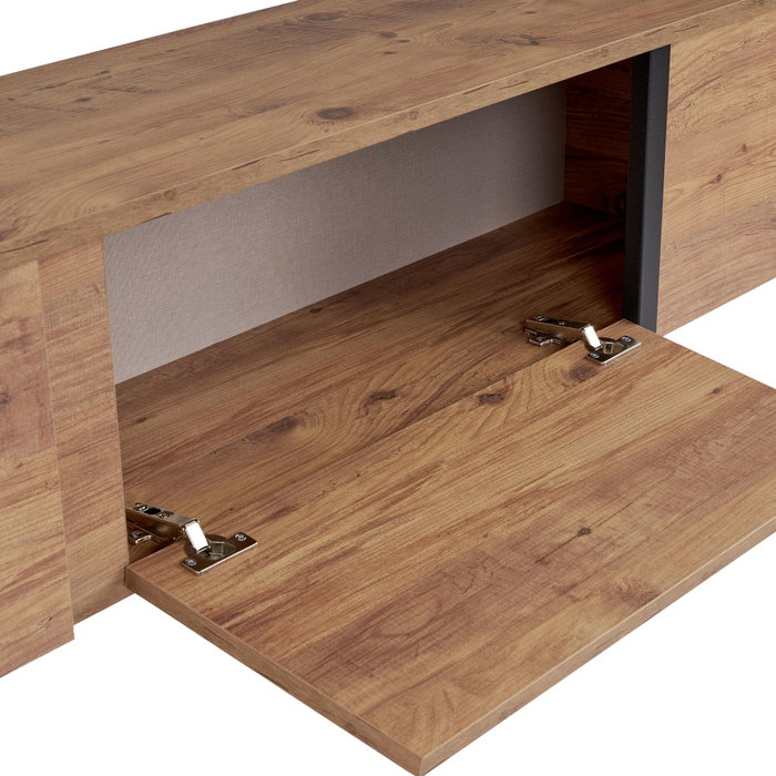 Nordure Mueble para TV Onera - Pino Atlántico, Negro